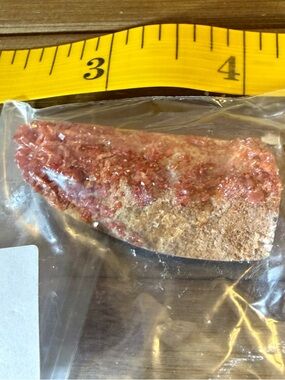 Stunning Red Vanadinite Crystal Specimen – Natural Morocco Cluster